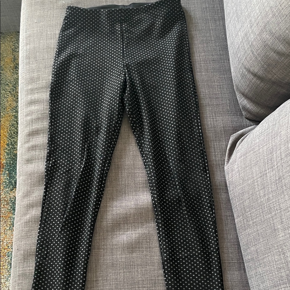 Zara Black and White Polka Dot Leggings
